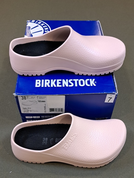 Birkenstock Shoes - Birkenstock Super-Birki Clogs - Color: Light Rose - Size: Women 7